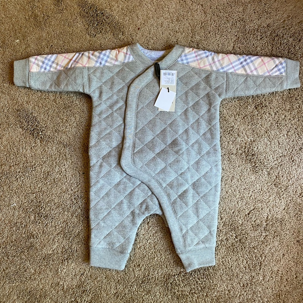 NWT Burberry Quilted Nova Check All-In-One